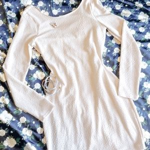 Champagne Cowl Back Dress